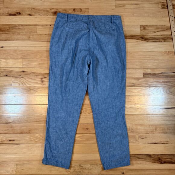 Gap 10 Blue Girlfriend Khaki Chino Womens Pants - Picture 2 of 7